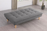 Scout - Upholstered Tufted Convertible Sofa Bed - Gray