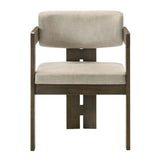 Destin - Side Chair - Light Gray Fabric & Walnut