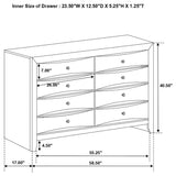 Briana - 8-Drawer Dresser - Black