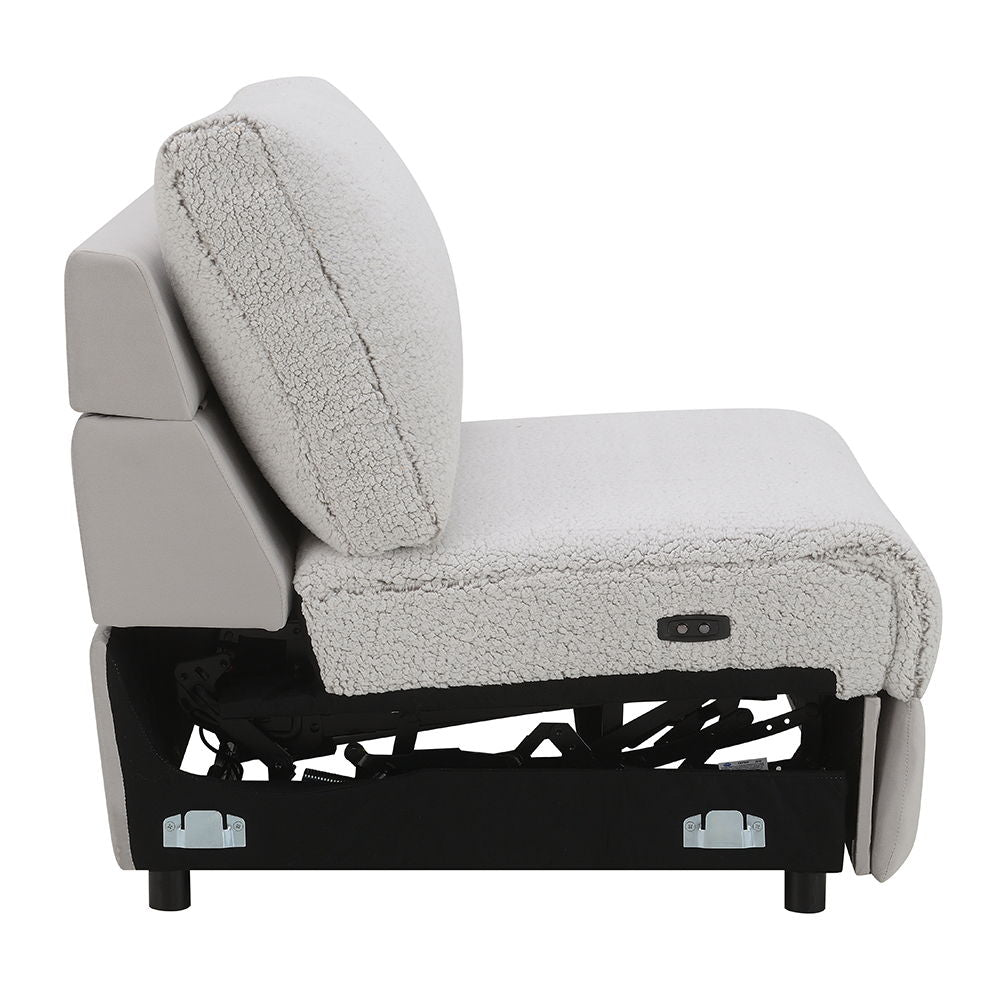 Tarrance - Modular Power Armless Recliner - Gray