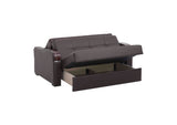 Ottomanson Sleep Plus - Upholstered Convertible Loveseat With Storage