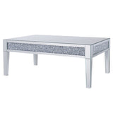 Noralie - Coffee Table - Mirrored & Faux Diamonds