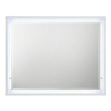Esther - Mirror With LED - White / Silver