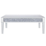 Noralie - Coffee Table - Mirrored & Faux Diamonds