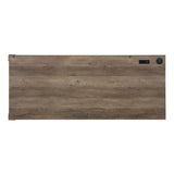 Zakwani - 48" Writing Desk With USB - Rustic Oak & Black