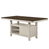 Tasnim - Counter Dining Table - Oak & Antique White