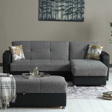 Ottomanson Harmony - Upholstered Convertible Chaise Lounge With Storage