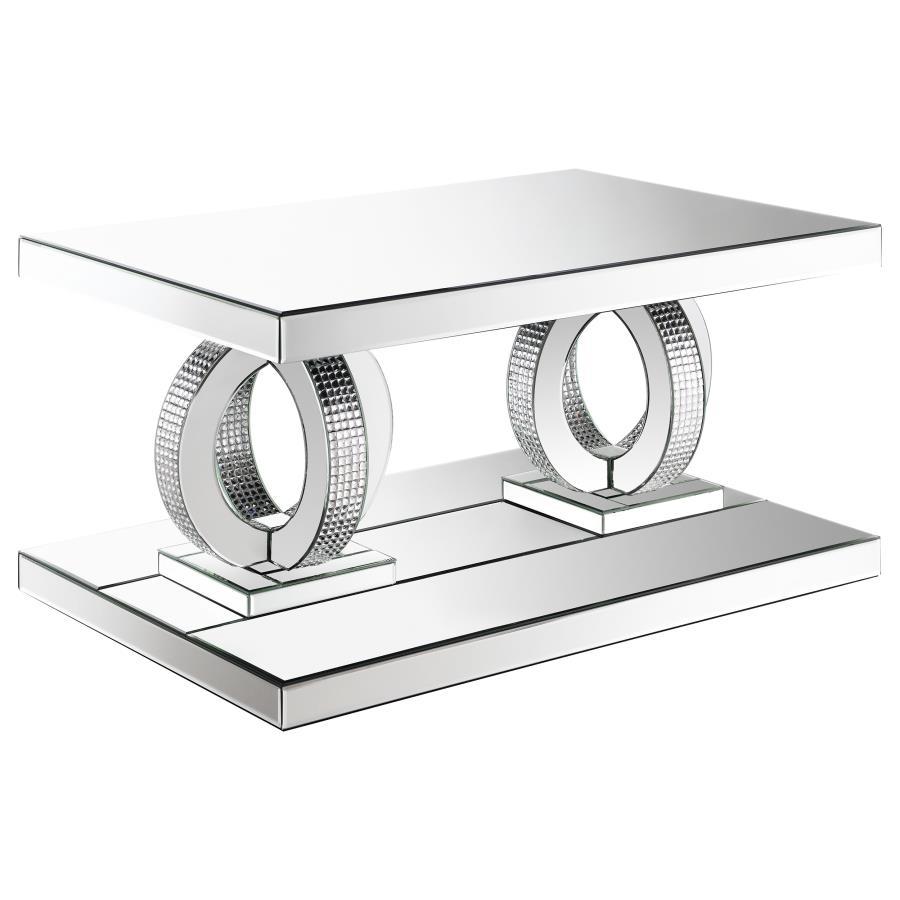Breena - Mirrored Coffee Table Set