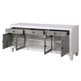 Katia - TV Stand - Rustic Gray & Weathered White