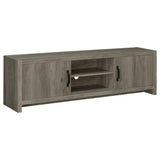 Burke - 2-Door TV Console - Gray Driftwood