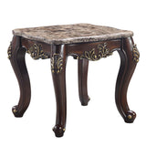 Ragnar - End Table - Marble Top & Cherry Finish