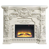 Zabrina - Fireplace - Antique White Finish - 49.6"