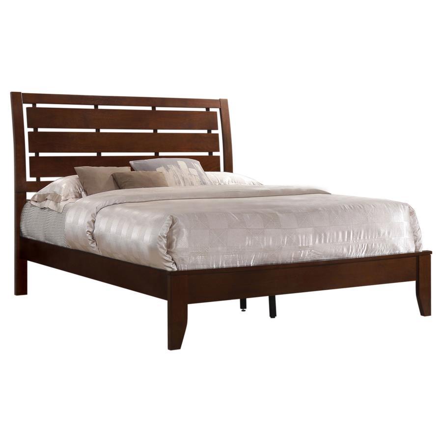 Serinity - Panel Bed with Cut-out Headboard