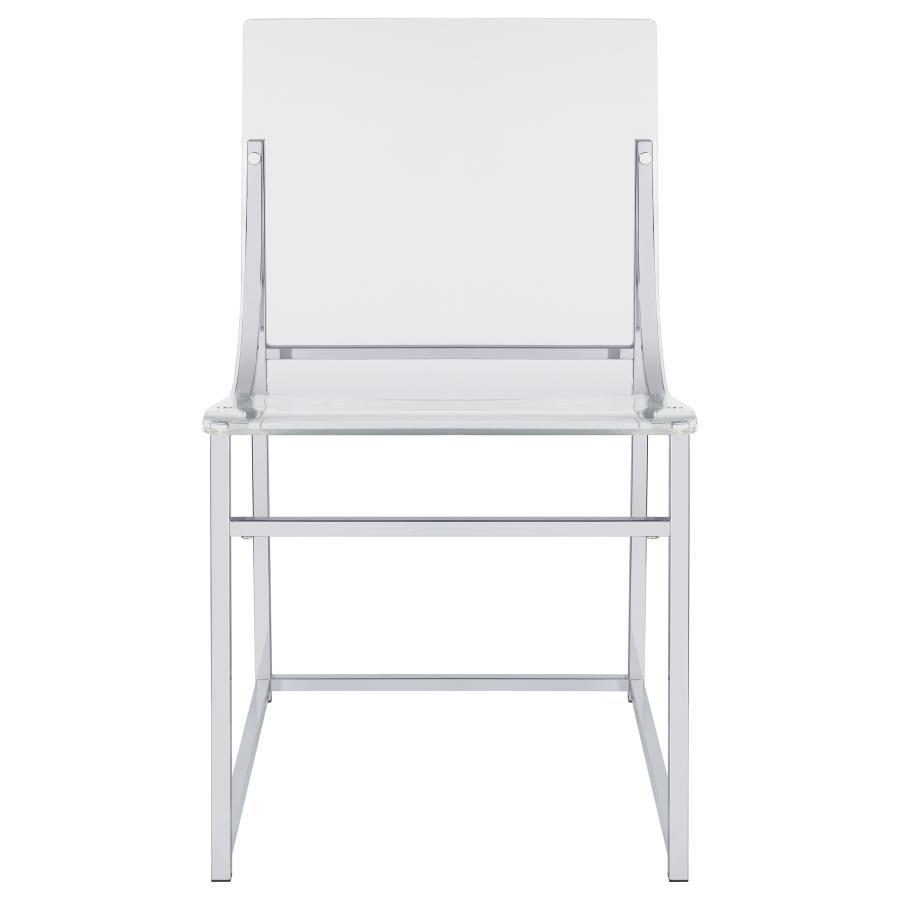 Adino - Acrylic Dining Side Chair (Set of 2) - Chrome