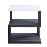 Pancho - End Table - Gray & White High Gloss