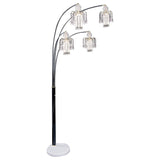 Maisel - Floor Lamp With 4 Staggered Shades - Black