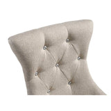 Gabrian - Side Chair (Set of 2) - Two-Tone Beige Fabric & Reclaimed Gray