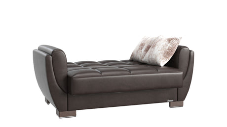 Ottomanson Armada Air - Convertible Loveseat With Storage - Brown