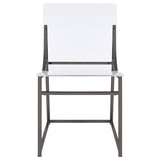 Adino - Acrylic Dining Side Chair (Set of 2) - Black Nickel